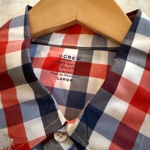 J. Crew Men's Vibrant Plaid Shirt